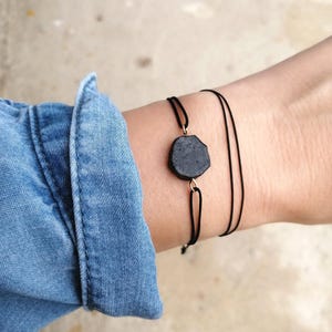 Black tourmaline bracelet protection bracelet black tourmaline jewelry gift for woman