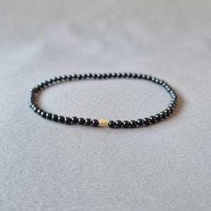 Pulsera pequeña de turmalina negra Pulsera protectora de turmalina negra