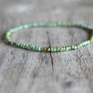 Turquoise armband heren kralenarmband dunne herenarmband sieraden voor mannen