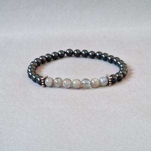 Bracelet tourmaline noire bijoux tourmaline noire bracelet labradorite bracelet protection