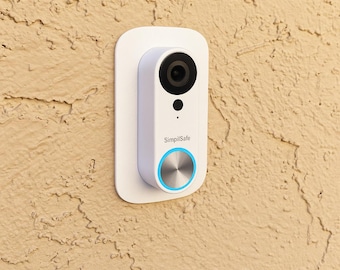 SimpliSafe Doorbell Hole Cover Plate: 5.7 x 3.1 inches | White