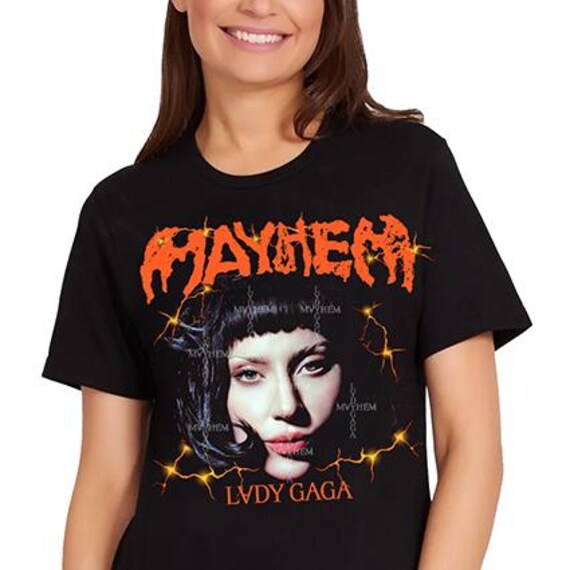 メイヘム レディー ガガ Tシャツ デザイン PNG PSD DTF - Etsy 日本