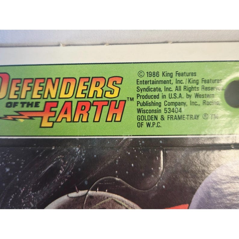 Vintage 1986 Defenders of the Earth Golden Frame Tray Puzzle Complete image 2