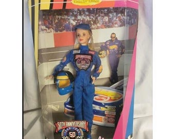 Barbie 1998 NASCAR 50th Anniversary Collectibles Hot Wheels Mattel #20442 ~ NIB
