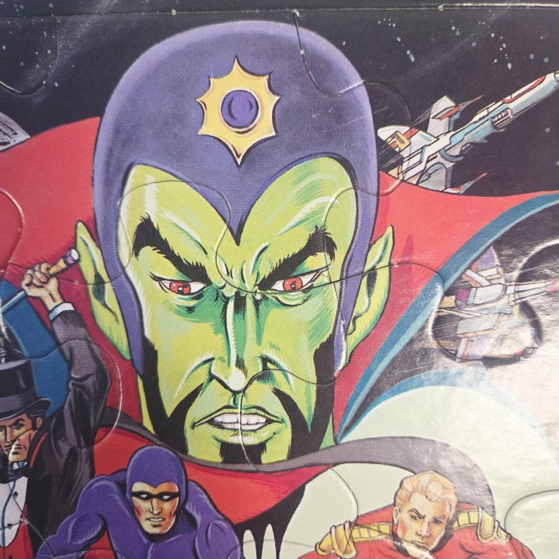 Vintage 1986 Defenders of the Earth Golden Frame Tray Puzzle Complete image 4