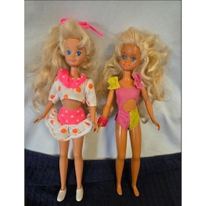 Vintage 1987 Mattel Barbie Wet n Wild Skipper & Babysitter Teen Skipper Doll Lot