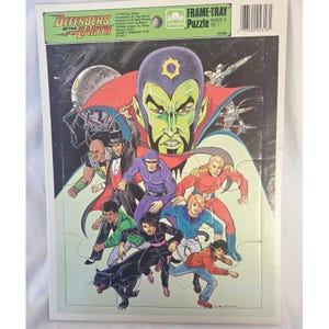 Vintage 1986 Defenders of the Earth Golden Frame Tray Puzzle Complete image 1