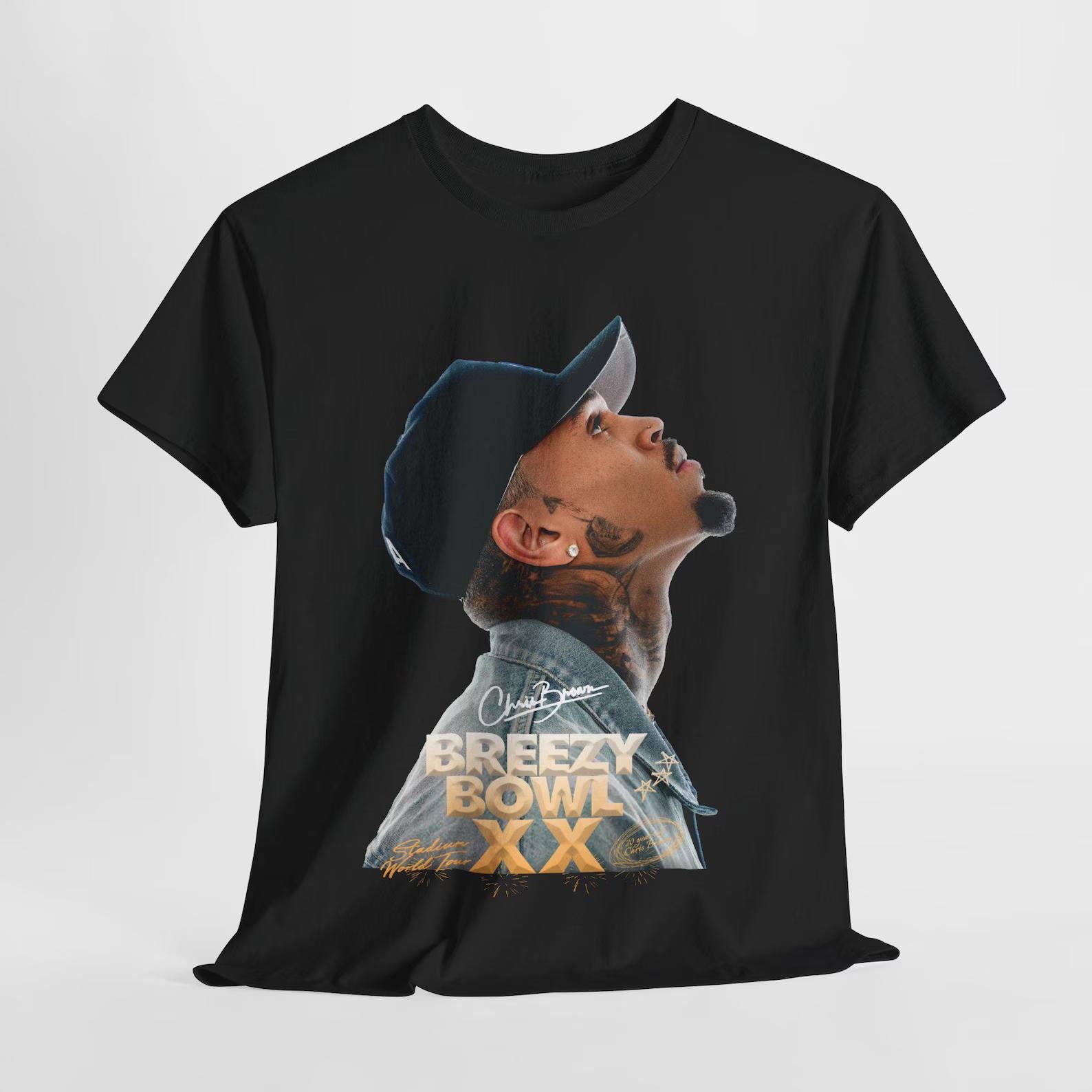 Chris Brown Breezy Shirt, Chris Brown Bootleg Tour Tee