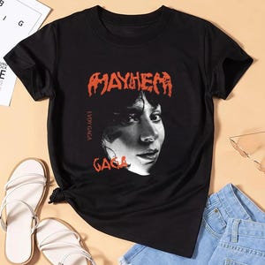 Lady Gaga Mayhem Shirt, Lady Gaga Vintage Gaga Tees, Mayhem Tour Merch Shirt, Pop Star Graphic Concert Shirt, Fan Gift for Little Monsters