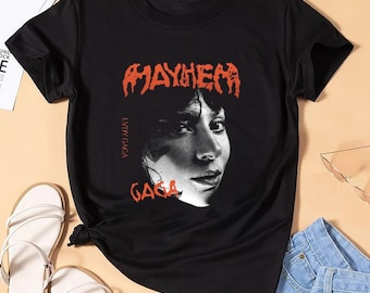 Mayhem by Lady Gaga T-Shirt - Bold Black Graphic Tee - All Sizes