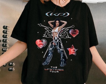 2025 ケイティ・ペリー ツアーシャツ：コンサートグラフィックTシャツ