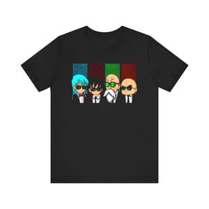 Chic Cartoon Character T-shirt, Stijlvol Grafisch Shirt, Unisex Casual Top, Cadeau voor Anime Fans, Speelse Dagelijkse Kleding