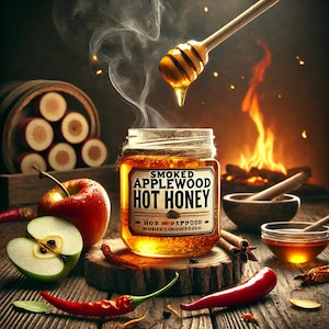 Applewood Smoked Pepper Infused Hot Honey