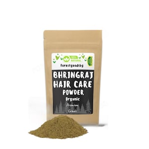Organic Bhringraj Powder | Eclipta Alba | Ayurvedic Hair Care Ingredient | External Use Only, hair growth, scalp treatment, natural hair