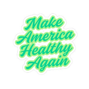 Retro MAHA Make America Healthy Again-sticker - RFK-beweging, Kiss-Cut-stickers, laptopsticker, politieke vinylsticker, bumpersticker,