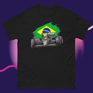 Retro Ayrton Senna Unisex classic T-Shirt - Senna Retro Race Car design