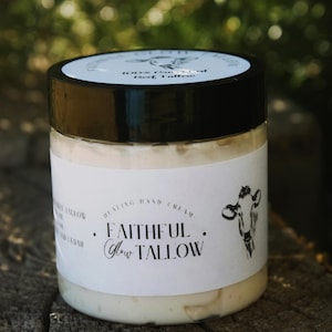 Organic Whipped Tallow Moisturizing Hand Cream