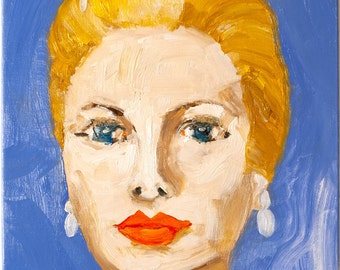 Custom Portrait painted by hand in oils on stretched linen canvas from your photo