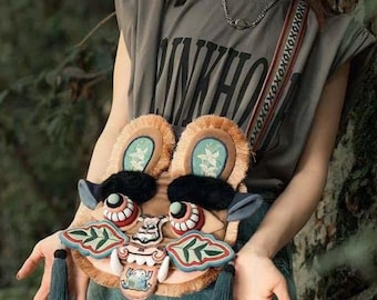 Handmade Tiger head bag