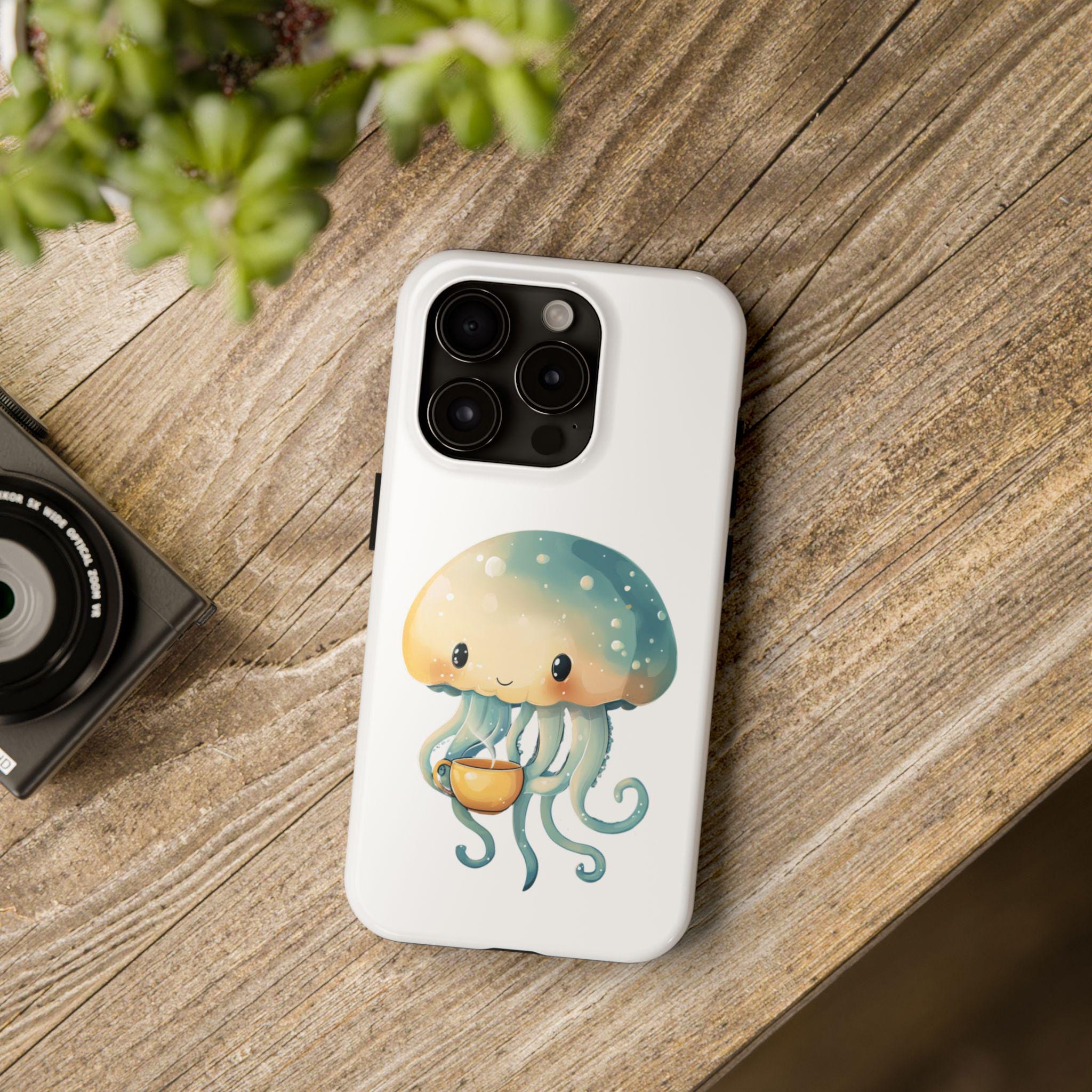 Cute Jellyfish Phone Case, Ocean-Themed Tough Phone Cover, Gift for Marine Life Lovers, Gift For Jellyfish Lovers, Jellyfish Phone Case