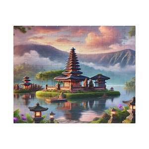 Puzzle, Zen Bali Puzzle, Meditation Jigsaw, Mindfulness Game, Relaxing Hobby, Gift for Puzzle Lovers