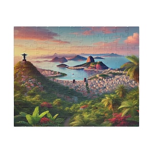 Jigsaw Puzzle, Rio De Janeiro Puzzle, Travel Lover Gift, 110-piece, 252-piece, 520-piece, 1014-piece, Fun Activity