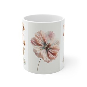 Charming Floral Print Mug 11oz