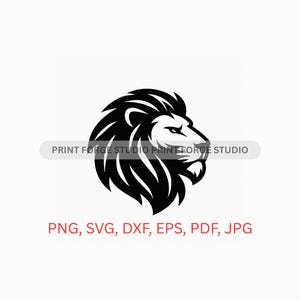 Löwenkopf Digitale Datei | svg, png, dxf, eps, pdf | Vektorgrafik Datei Laser Clip Art schneiden | sofortiger digitaler Download kommerzielle Nutzung