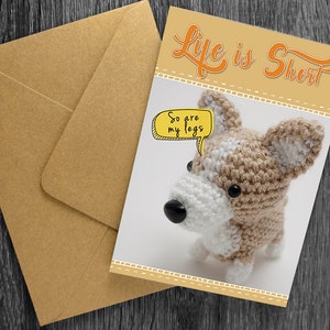 Het leven is korte wenskaart, vriendschap kaart, BFF card, motiverende kaart