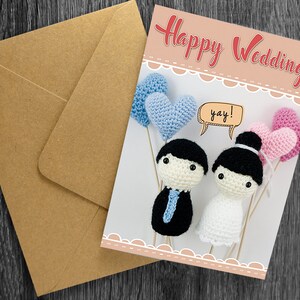 Happy Wedding tarjeta de amor, tarjeta de boda