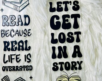 Cute acrylic bookmarks / books / read / readers / reading / gift for her / acrylic / tumbler / custom / bookmark