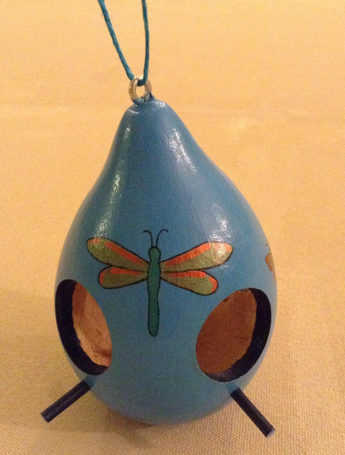 Dried Gourd Bird Feeder Garden Decor For Small Birds Finches