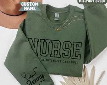 NICU Nurse Shirt: Mother Baby Unit Sweatshirt Baby Nurse Sweatshirt NICU Nurse Sweatshirt Future Nurse Gift Neonatal ICU Nurse