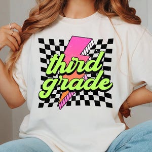 Custom Grade Teacher Shirt, Personalized Teacher Name T-Shirt,  Back to School Tee, Teacher Appreciation Gift, 3rd Grade, Third Grade Gift
