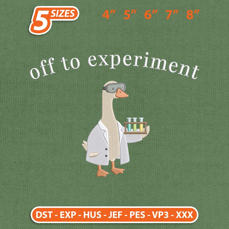 Science Lab Card Design Scientist Goose Design - Etsy UK