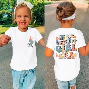 Personalisiertes Geburtstagskind Era Shirt: Retro Kleinkind Tee, Mädchen Geburtstagsgeschenk