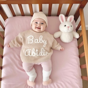 Baby Sweater with Name, Personalized Baby Name Sweater, Embroidered Children Sweatshirt,Babybekleidung ,Customized Baby Gift,Baby Gift