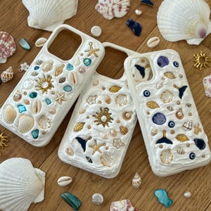 Coques de portables personnalisées et faites main sur le thème de l'océan