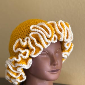 Crochet Ruffle Hat
