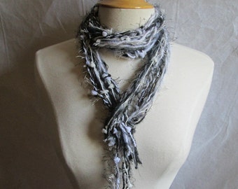 The Knotty Scarf in Black and White and the Grey Between