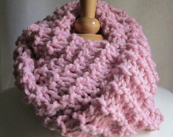 Soft and Plush Pink Cowl Scarf Neck Warmer
