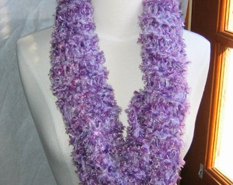 Muted Shades of Lavender Neck Warmer Cowl Purples