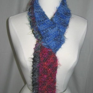 Angel Soft Skinny Scarf Patchwork Blocks