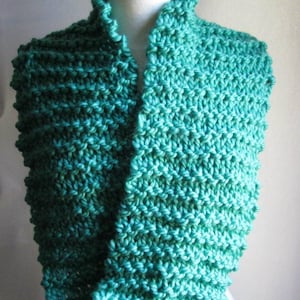 Cozy and Plush Mint Green Jade Cowl Scarf Neck Warmer image 2