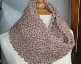 Soft Warm Sand Infinity Cowl Scarf Neck Warmer