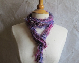 The Knotty Scarf in Shades of Mixed Berries