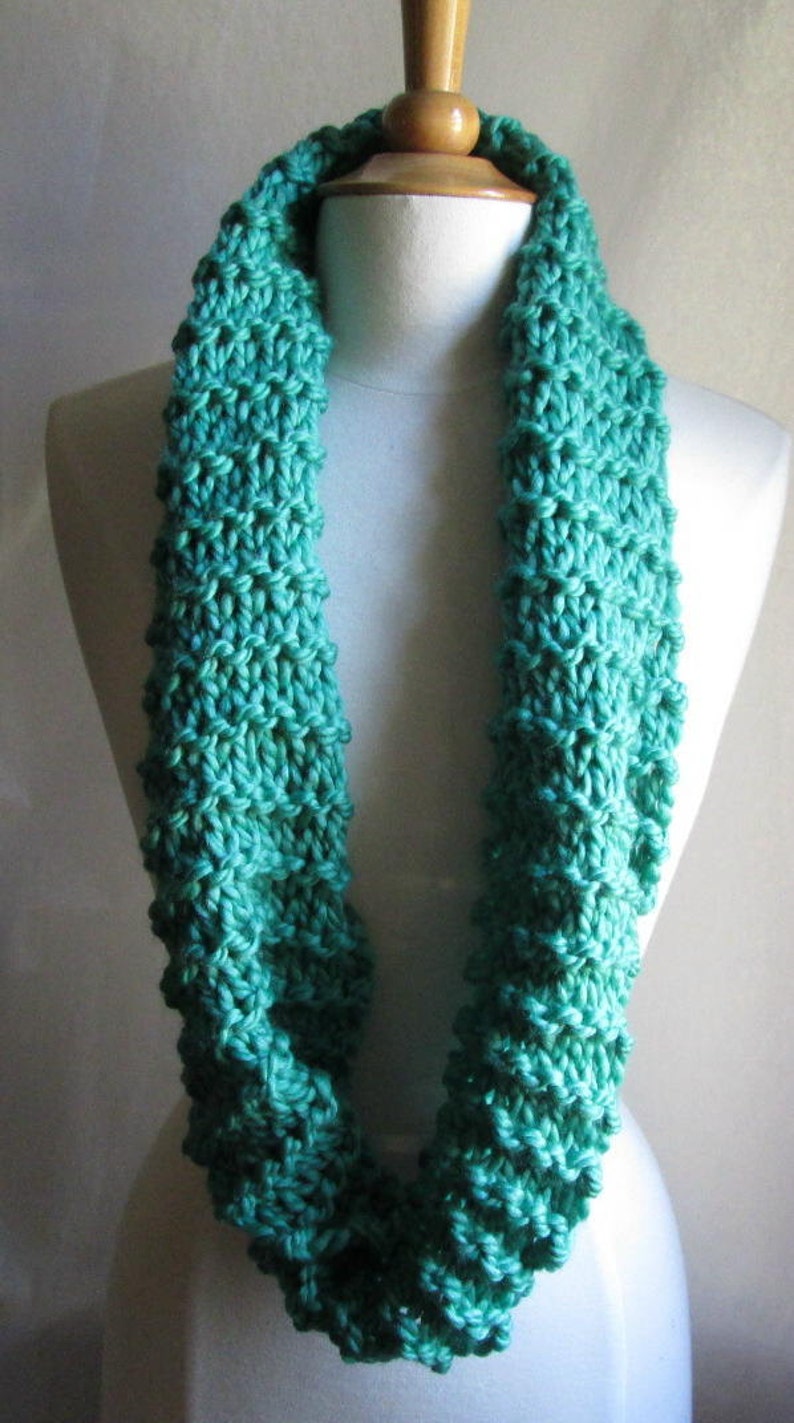 Cozy and Plush Mint Green Jade Cowl Scarf Neck Warmer image 4