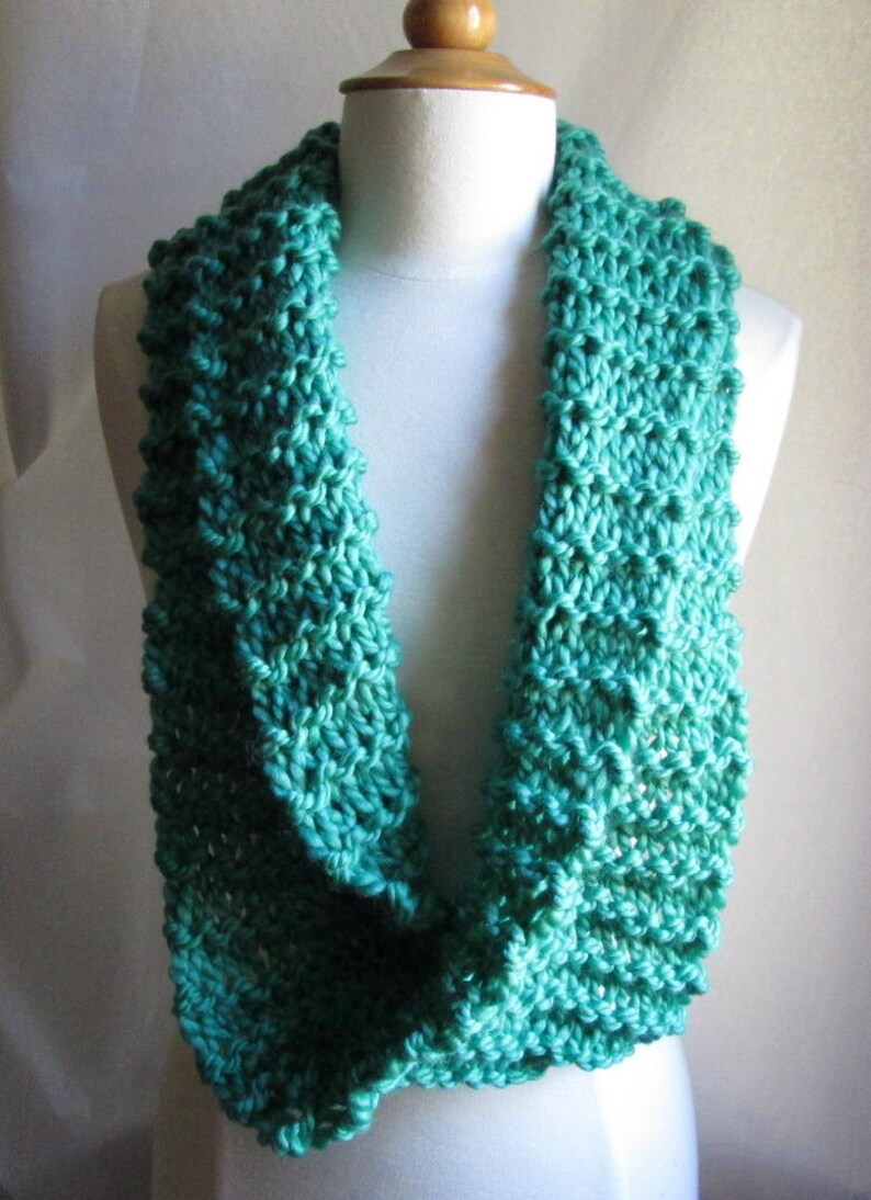 Cozy and Plush Mint Green Jade Cowl Scarf Neck Warmer image 3