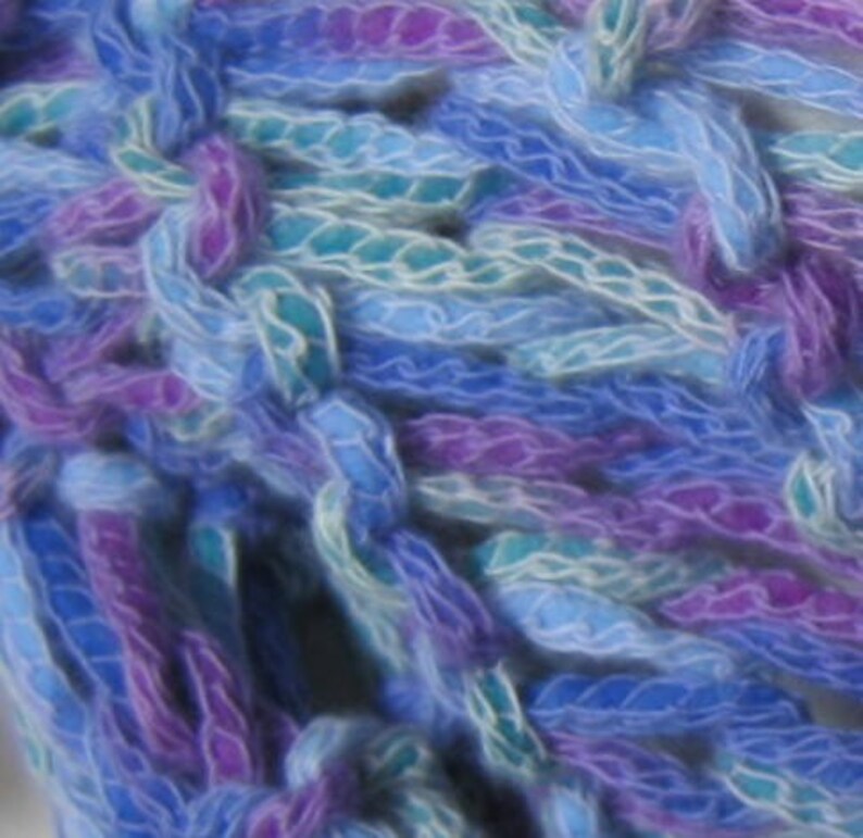 Varigated Blues and Purple Super Long Scarf image 3