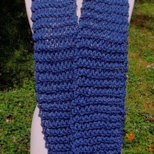 Plush Infinity Scarf Cowl in Denim Blue - Etsy